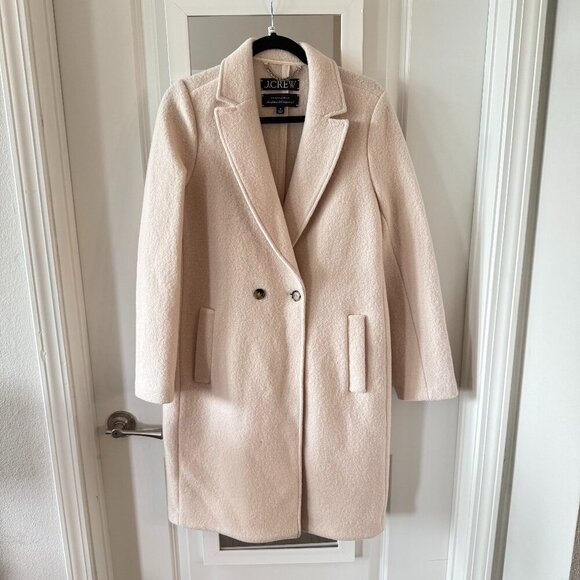 J. Crew New Daphne topcoat in Italian Boiled Wool BT996 Size 10 Coat - Picture 1 of 6